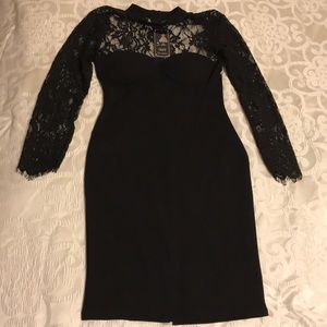 Sexy black lace dress